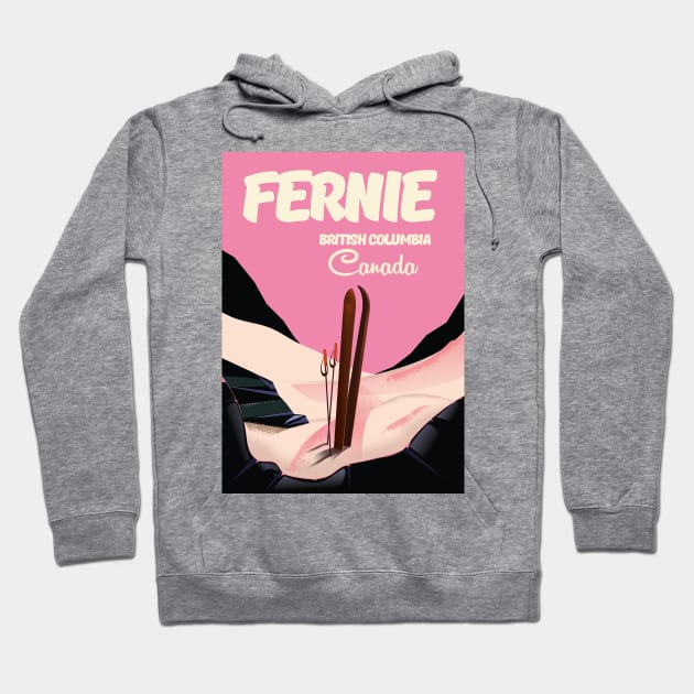 Fernie British Columbia ski Hoodie by nickemporium1